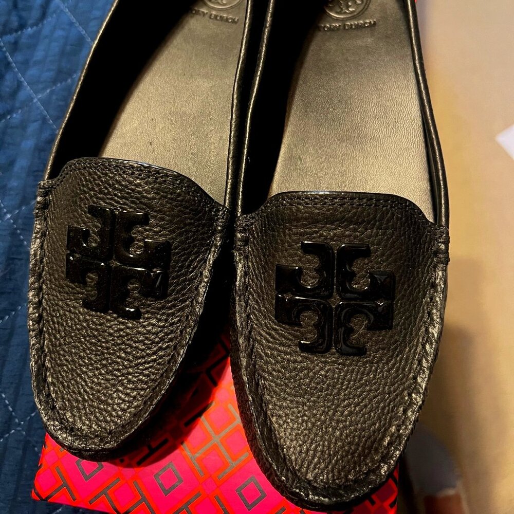 Tory Burch Lowell Black Loafers